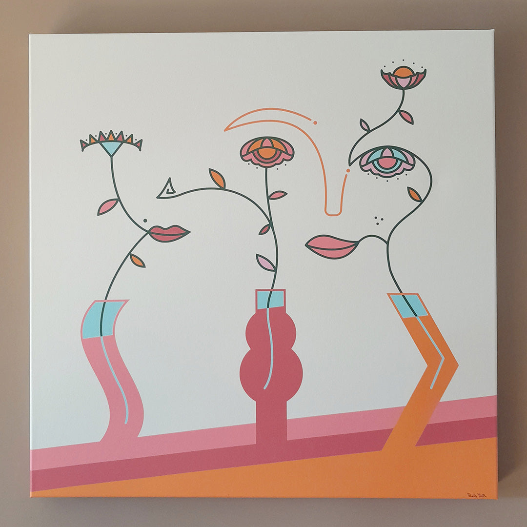 Tableaux n°5 - 80 x 80 cm