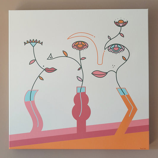 Tableaux n°5 - 80 x 80 cm