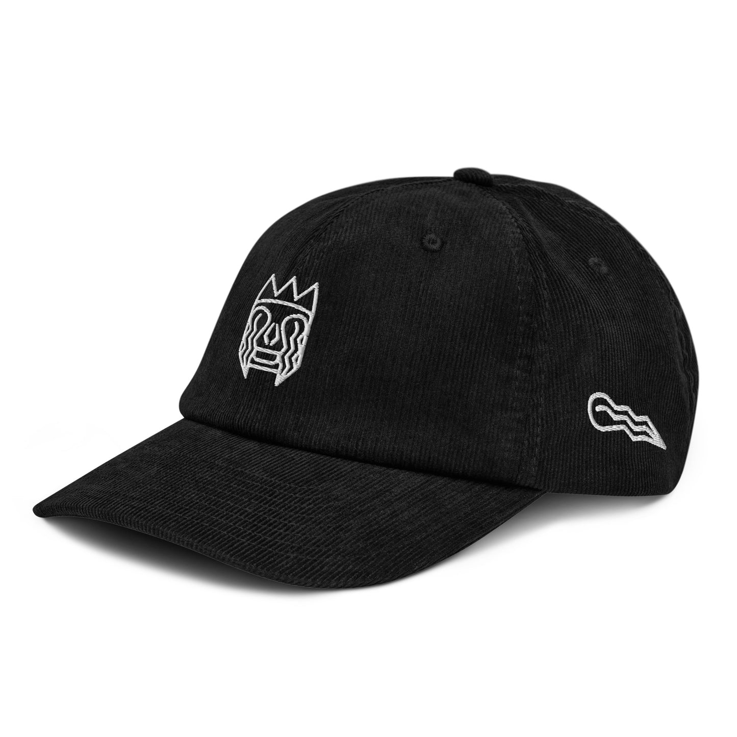 Casquette en velours brodée