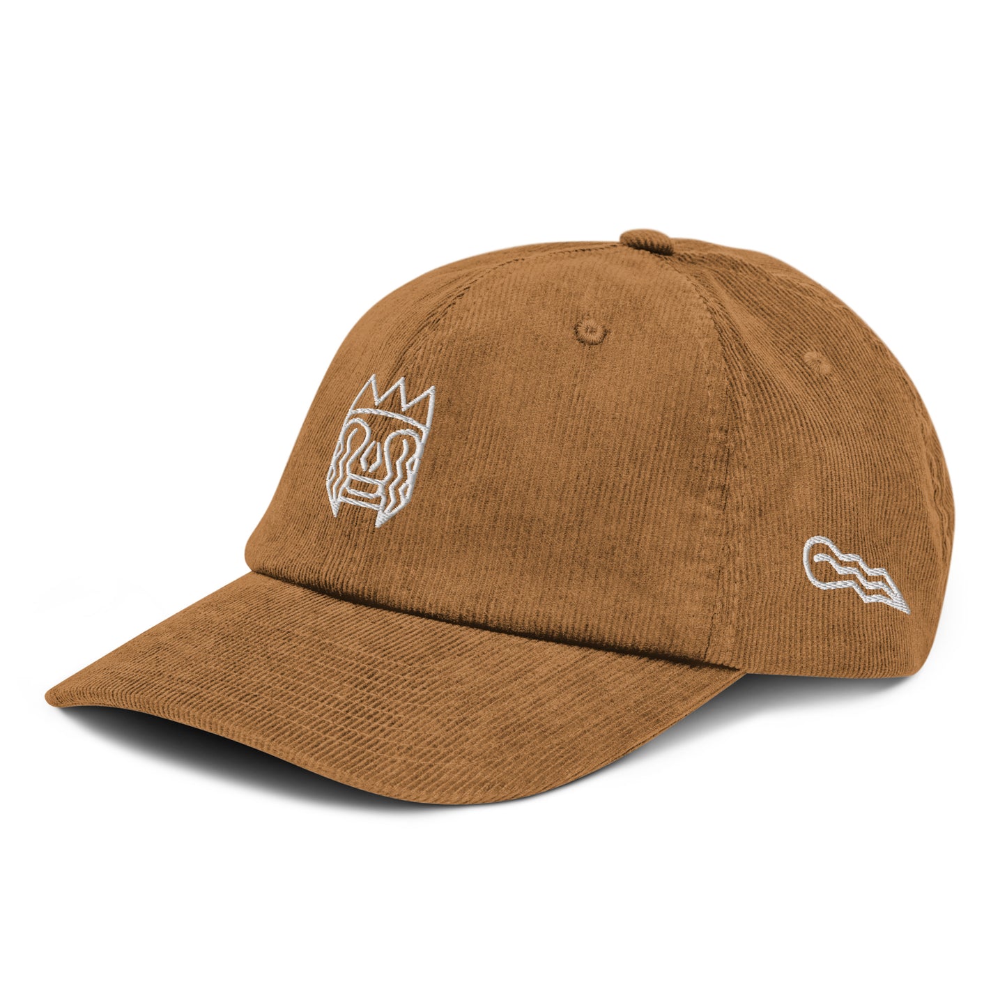 Casquette en velours brodée