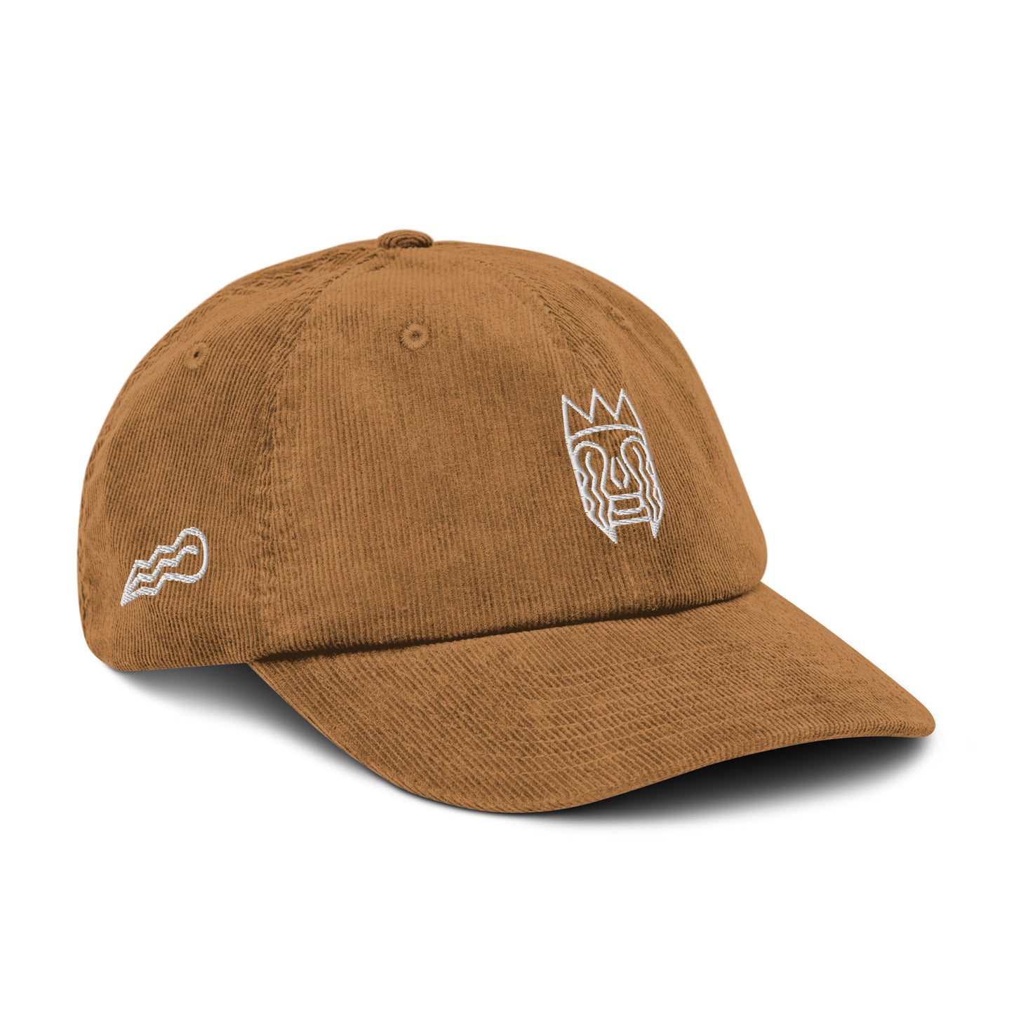 Casquette en velours brodée