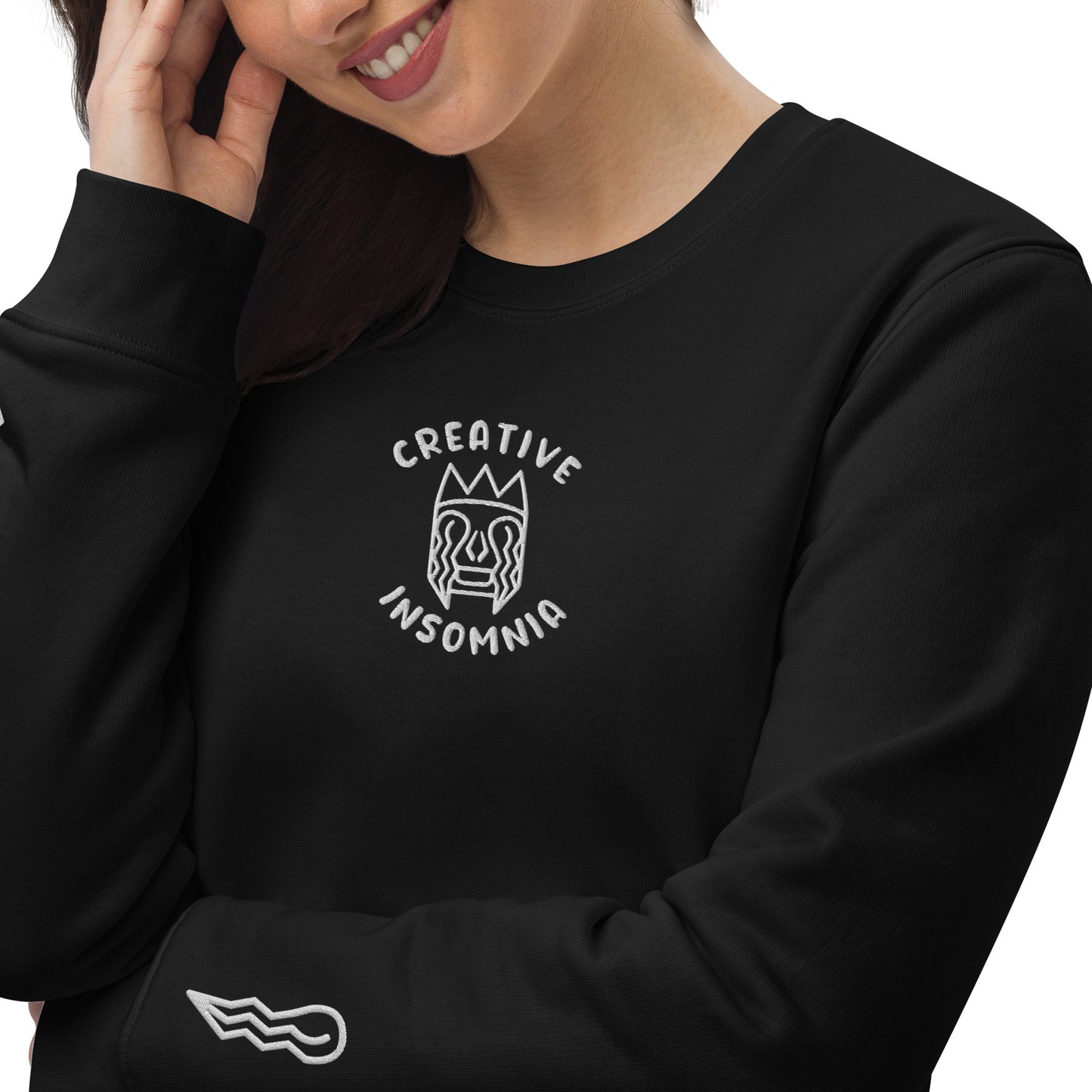 Sweatshirt - brodé centre