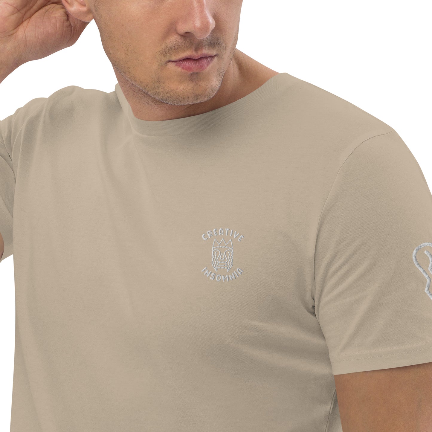 T-shirt - brodé poitrine