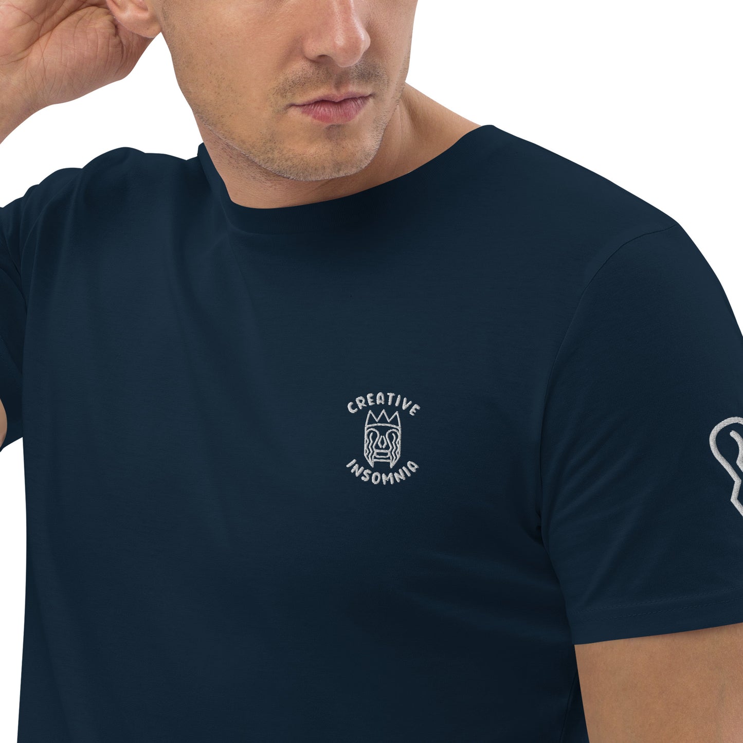 T-shirt - brodé poitrine