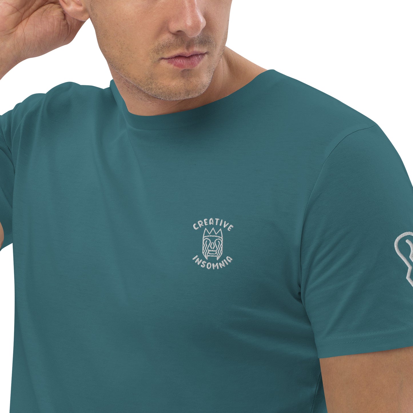 T-shirt - brodé poitrine